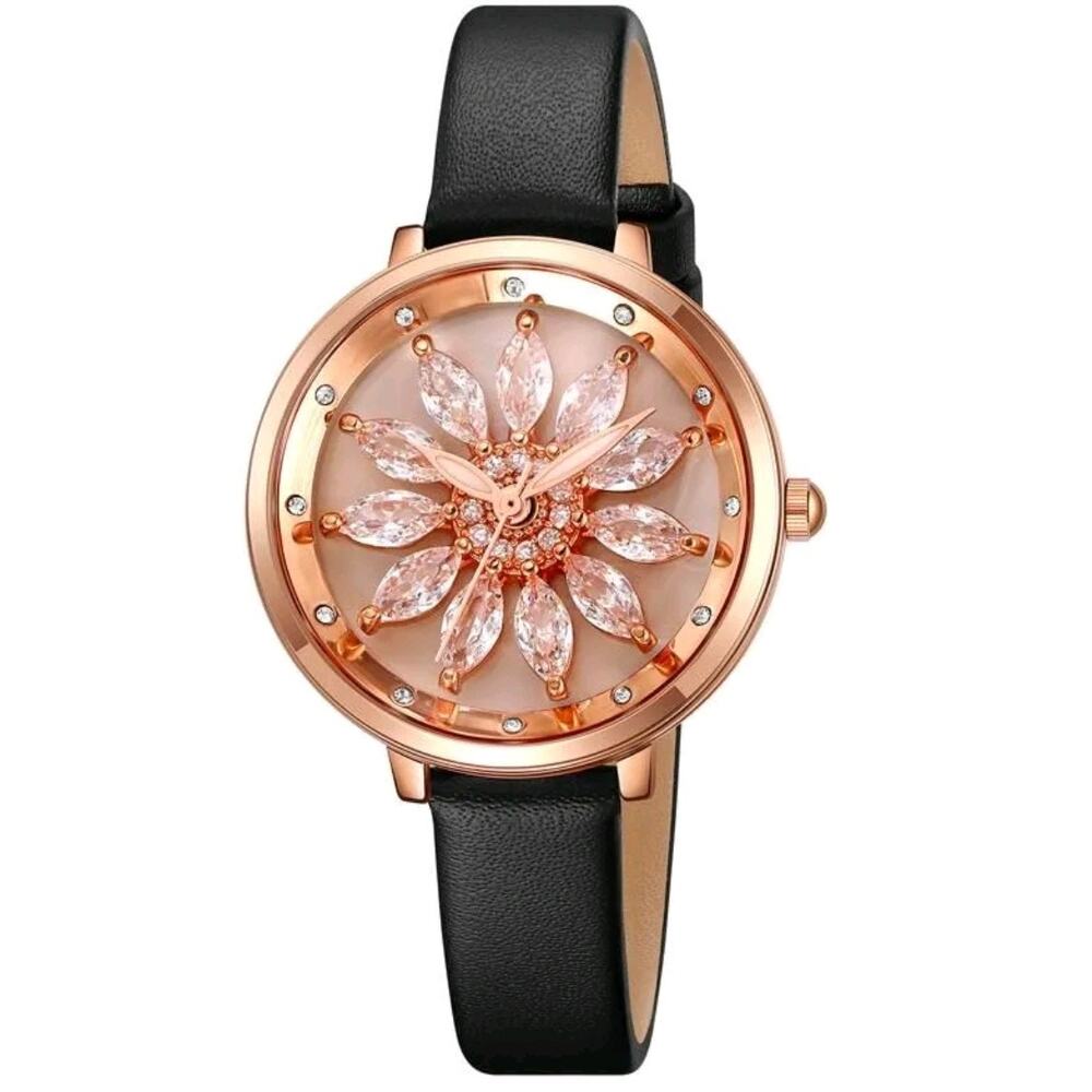 Invicta Celestial 70358 Women's 34mm Rose Gold Spinning Crystal Watch NWT (137) - Picture 2 of 3